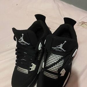 Jordan Black and White Sneakers